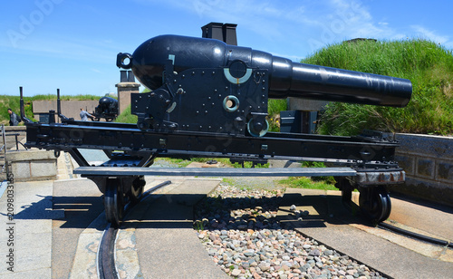 HALIFAX NOVA SCOTIA  CANADA: Cannons at Fort George a fortified summit of Citadel Hill, a National Historic Site of Canada in Halifax 