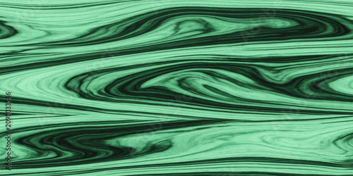 Bild auf Leinwand A mesmerizing abstract pattern resembling the intricate grain of malachite, with swirling bands of deep emerald green and black, creating a visually striking and organic texture
