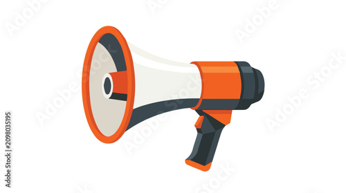 Принти на полотні Bright orange and white m