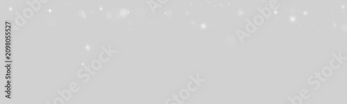 Bilde på lerret Flowing white snow powder with frosty shimmer, glowing winter particles, premium