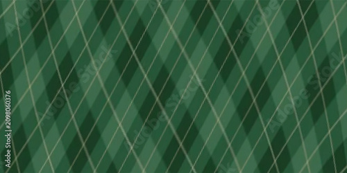 Get noticed instantly! Classic green argyle seamless pattern background with elegant diamond check texture. Perfect for trendy preppy aesthetic fashion branding, packaging, and viral templates.