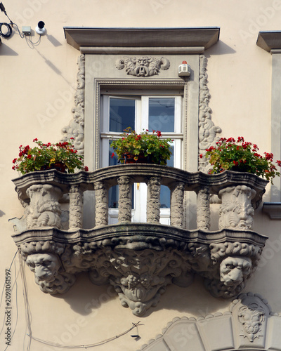 Принти на полотні KRACOW POLAND: Details of Art Nouveau in Poland was part of an international Art Nouveau style, although often absorbed into a local Polish style
