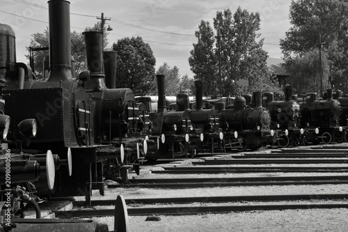 Obraz na plátně Steam locomotive