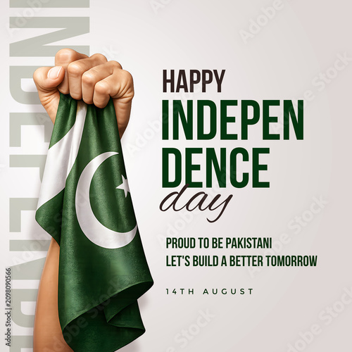Pakistan independence day celebration template