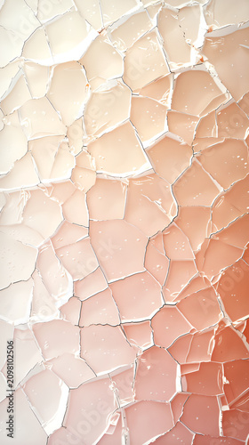 Delicate Cracked Surface Texture with Soft Peach and White Tones