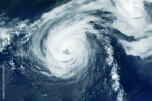 Hurricane, tornado from space. Elements of this image furnished by NASA