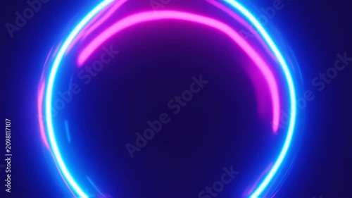 Neon circle design