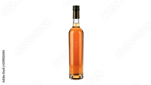 Fotografía Small medical orange plastic liquid dispenser dropper bottle isolated on a trans