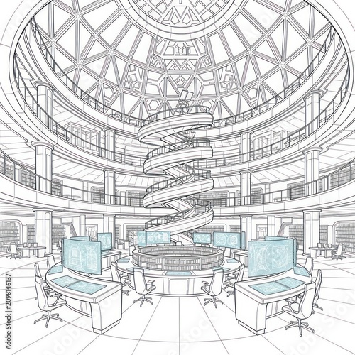 sketch of the building