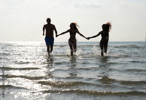 young teen on the beach