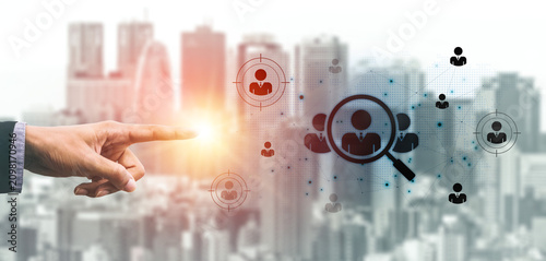 Konstfotografi Concept of global talent acquisition and human resources