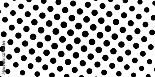 Schilderij op canvas Polka dot seamless pattern