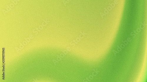 фотографія Smooth wavy abstract backdrop blending pale lime yellow and vibrant fresh green with subtle grainy noise texture
