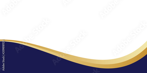 Luxury Gold Blue Gradient Abstract Background Elegant Corporate Banner Vector Design