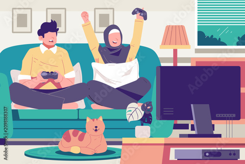 Quadro su tela Digital entertaining - Gaming