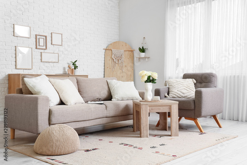 Modern living room interior...