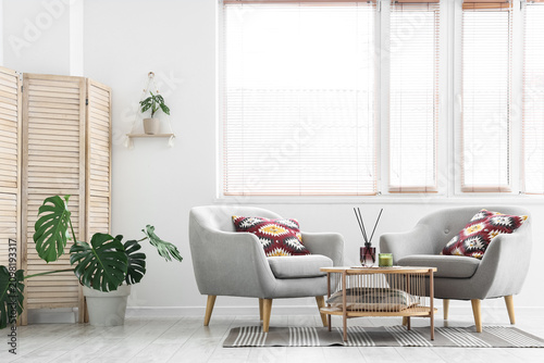 Modern living room interior...