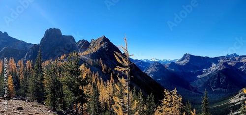 Canvas Print sunset in the mountains
