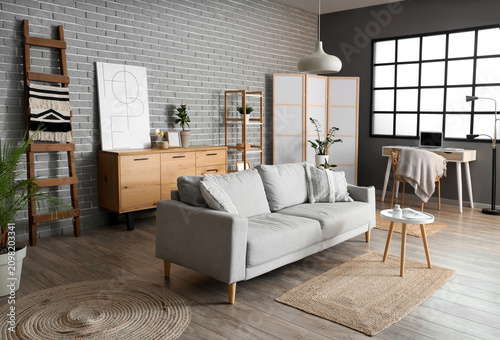 Interior of living room wit...