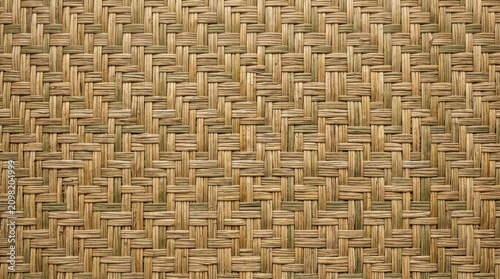 Close-up of Woven Natural Fiber Textured Surface for Craft and Design Projects.