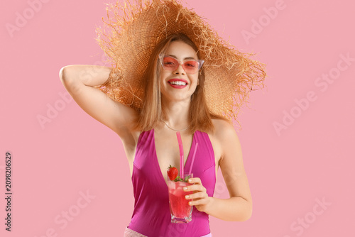 Beautiful happy young woman...