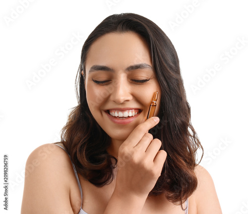 Beautiful young woman with ...