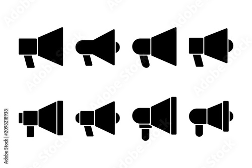 Megaphone icon vector illustration. Loudspeaker sign and symbol