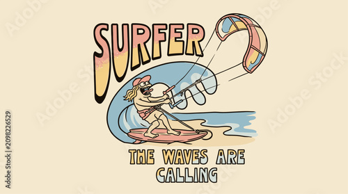 Foto The waves are calling for surfer souls