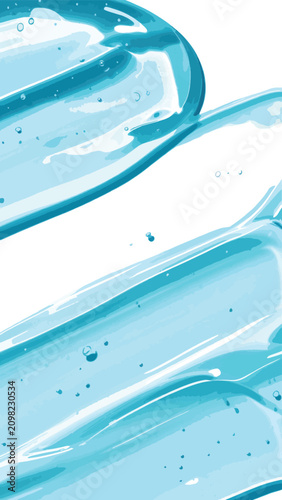 Abstract blue and white flu...