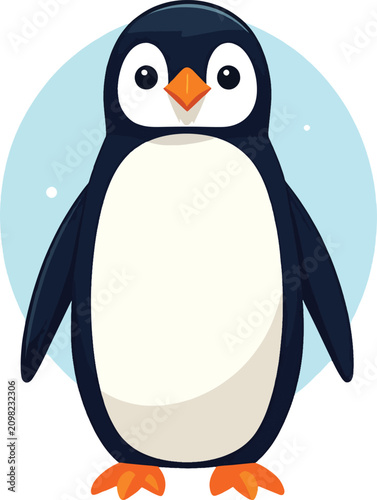 Cute cartoon penguin illust...