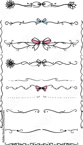 decorative line dividers, o...