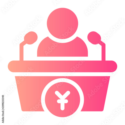 Photos publication gradient icon