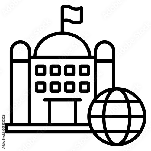 Fotografía Embassy Icon Element For Design
