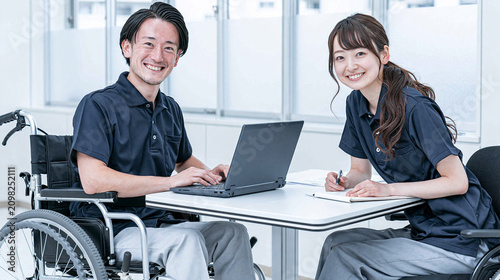 Diverse Caregivers with Lap...