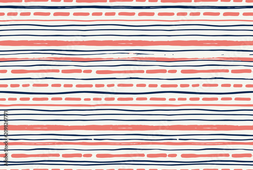 Hand-painted pastel stripes create a soft, textured background pattern