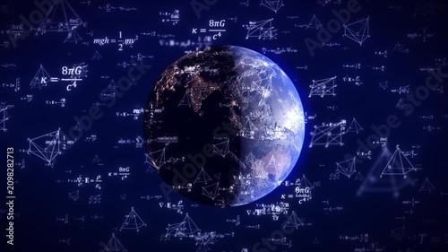 Mathematical Formulas for Digital Earth(After Effects production)
