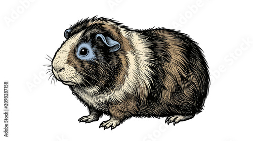 Obraz na płótnie Cavy Guinea Pig Pet Rodent Mammal.