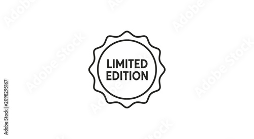 Foto Minimalist Limited Edition circular seal stamp.