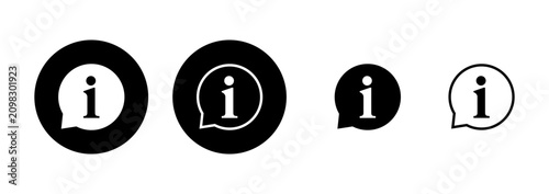 Information sign icon logo design. about us sign and symbol. question mark icon