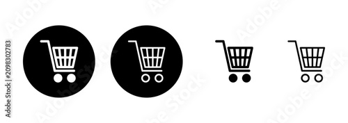 Foto Shopping icon logo design