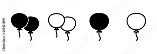 Photos Balloon icon symbol for apps and websites