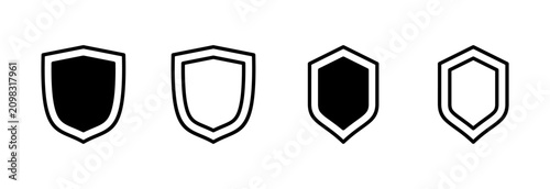 Photos Shield icon symbol for apps and websites