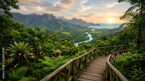Relaxing and Beautiful Environment in Nature.
