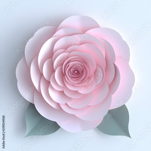 Elegant Pink Paper Flower