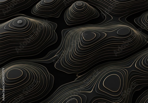 Textured black rocks with circular patterns detailed close-up abstract business background