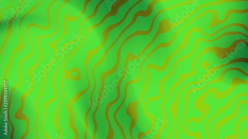 Abstract Green and Brown Wavy Organic Texture Background Motion