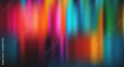 Foto Bold streaks of neon light in a vertical arrangement suggest a futuristic and li