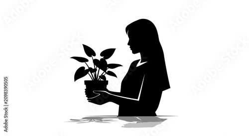 Foto Minimalist solid white background vector illustration