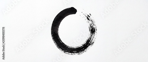Zen Circle Minimalist Balance and Mindfulness Concept