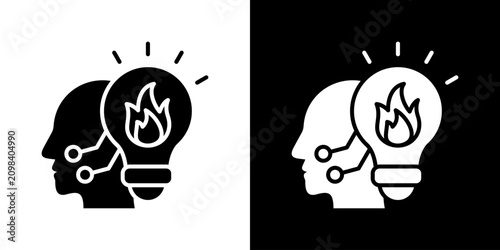 Tableau sur toile Inspiration Icon Set Multiple Style Collection